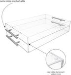 Isaac Jacobs 11x17 Clear Acrylic Serving Tray - Image 5