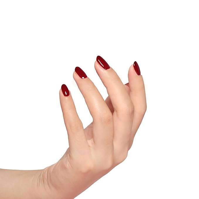 FZANZEST Blood Red Gel Nail Polish, Fall Winter Gel Polish Nail Colors Translucent Burgundy Designs Manicure Gel Polish Soak Off