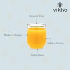 Vikko Small Juice Glasses 6 oz, Small Glass Cups, Drinking Glasses, Durable - Image 2