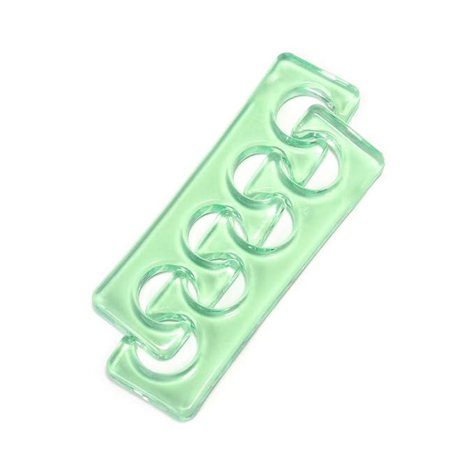 Toe Separators Flexible Soft Silicone Finger Toe Spacers for Nail Polish Pedicure Tools (Green)