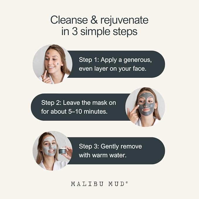 All-Natural Face and Body Mask for Daily Detox, Cleanse, Rejuvenate without Drying Your Skin, for All Skin Types