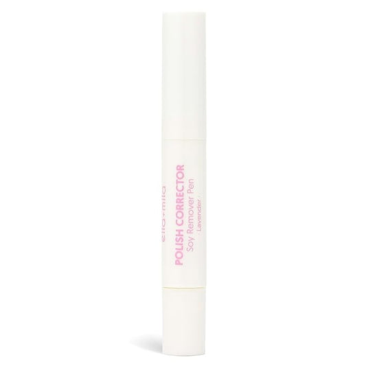ella+mila Lavender Soy Nail Polish Remover Pen - Nail Polish Corrector Pen for Clean Up - Natural Fingernail Edge Cleaner Tool - Travel Size Fingernail Varnish Remover