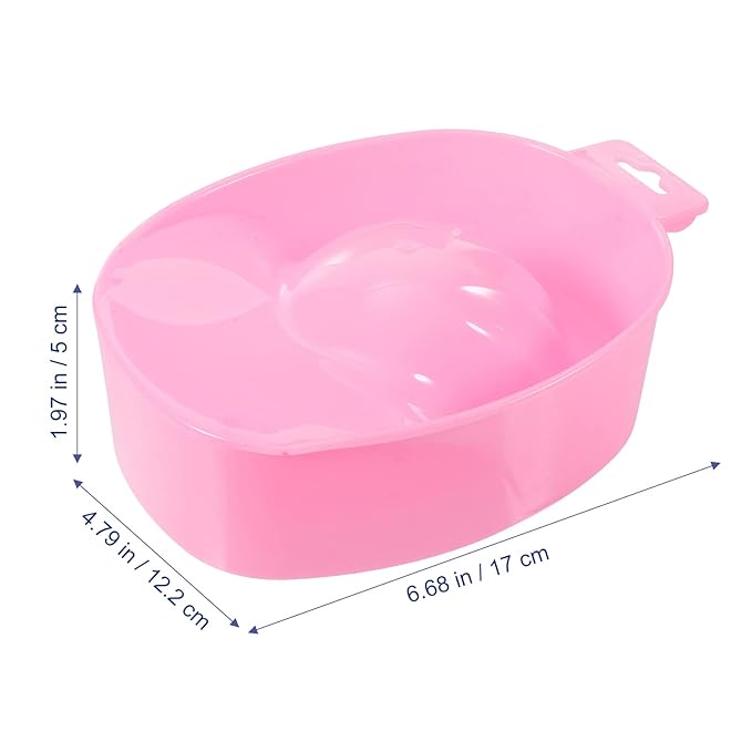 Manicure Soaking Bowls Nail Art Hand Soak Treatment Bowls Soaking Soak Bowl Red Nail Art Polish Removal Wash Soaker Tray Manicure Spa Tools