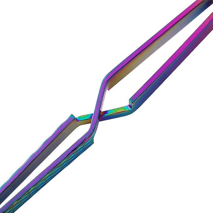 SILPECWEE 1Pc Colorful Stainless Steel Nail Art Pincher Cuticle Pusher Cuticle Nippers False Nail Shaping Tweezers Multi-Function Nail Care Manicure Sticks Nail Art Tools