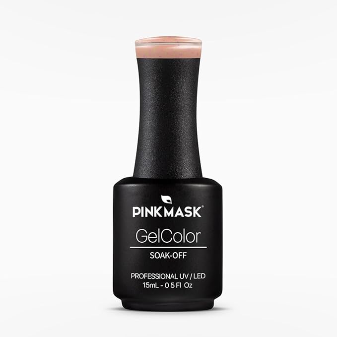 PINK MASK Gel Color Nail Polish Ledania - Street Art Col. 15ml / o.5 oz - UV/LED Gel Polish, Non Wipe, Long Lasting, Soak Off Formula