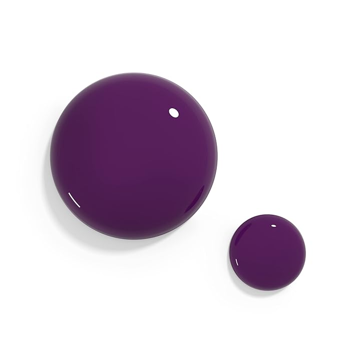 duri Nail Polish, 496 Twist, Purple Plum, Full Coverage, Glossy Finish, Quck Drying, 0.45 Fl Oz