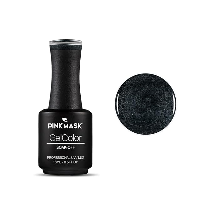 PINK MASK Gel Color Nail Polish Lucky - Cruella Col. 15ml / o.5 oz - UV/LED Gel Polish, Non Wipe, Long Lasting, Soak Off Formula