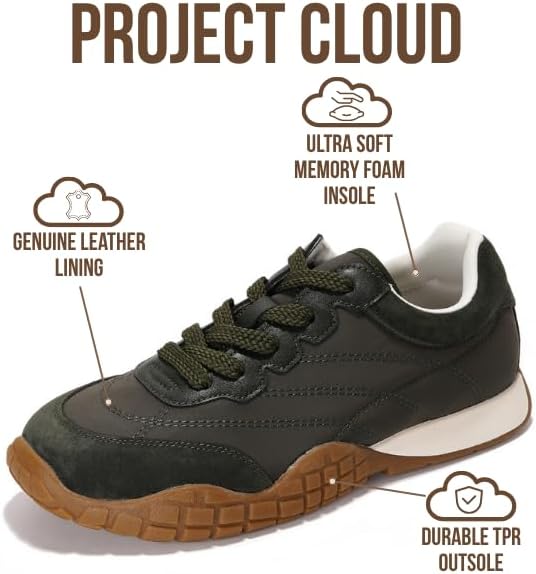 Project Cloud Sneakers for Women - Lightweight with Memory Foam Insole Womens Sneakers - Walking Shoes Women Footwear - Womens Shoes (Donna Hitop)