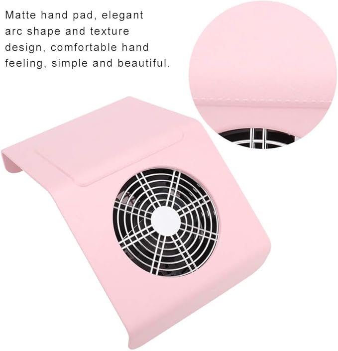 40W Nail Dust Collector Nail Art Suction Machine Vacuum Cleaner Manicure Tool with Filter, Nail Polish Breeze Home and Salon Use No Harmful to Eyes/Hands/Feet with Fans & 2 Dust