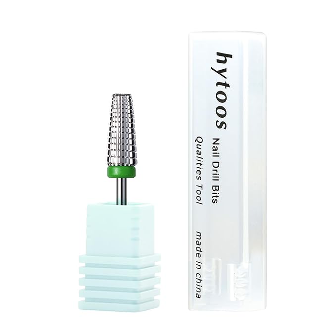 5 in 1 Nail Drill Bits, Coarse Safety Tapered Nail Bit, Straight Cut Carbide Drill Bits for Nails, 3/32 Two-way, Electric Drills Removal Manicure Thick Gel