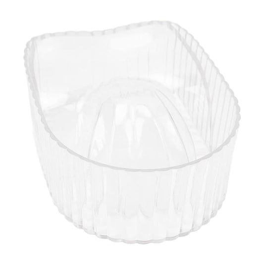 2 PCS Nail Soak Bowl, Manicure Bowl for Nail Art Polish Removal, Wash Soaker Tray with Integrated Design, Ergonomic Design for Manicurists, Suitable for Nail Shops (Transparent)