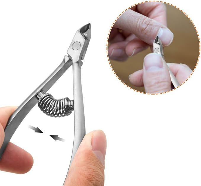 Cuticle Nipper Cuticle Remover Cuticle Trimmer Stainless Steel Cuticle Cutter Clipper Nail Tools for Fingernails and Toenails