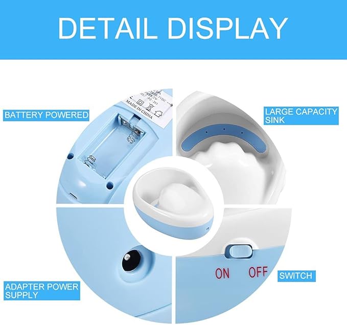 Manicure Bowl,Nail Soaking Bowl,Electric Massage Nail Soaking Bowl for Nail Polish Remove,Dead Skin Softening Beauty Manicure Tool Blue