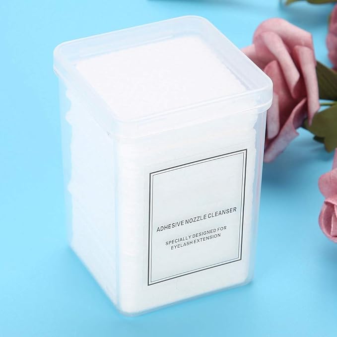 200Pcs No Lint Nail Wipes, Cotton Nail Polish Remover Pads Nail Cotton Pad Manicure Polish Gel Remover Cleaner Wipe for Nail Polish Remover, Eyelash Extensions and Nail Art