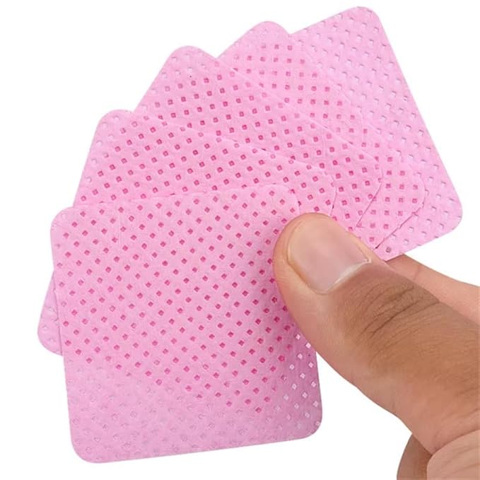 100Pcs Lint-Free Nail Wipes Gel Cleansing Tissues Nail Polish Remover Pads For Nail Art Beauty Cleaning Care Tool