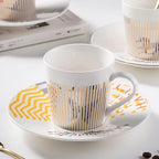 Mirror Cups and Saucers, Mirror Reflection coffee mug, Ceramic Coffee Mug - Image 9