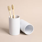 Gaolinci 2 Pcs Simple Solid Color Ceramic Mouthwash Cups, Bathroom Brushing Cup - Image 6