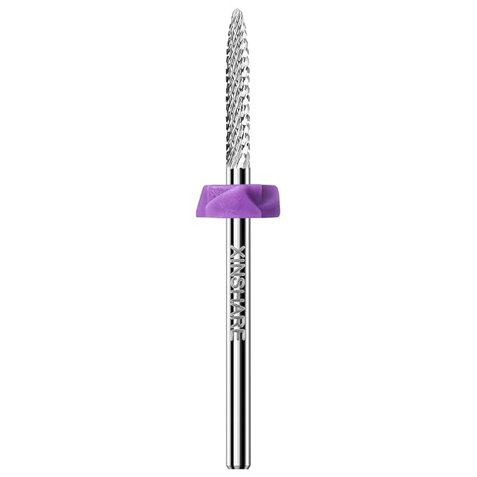 Safety Under Nail Cleaner Nail Drill Bit Tungsten Carbide Sliver 3/32" Nail Gel Cuticle Remover Drill Bit for Nail Preparation Manicure Pedicure，Fine