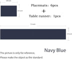 PIGCHCY Elegant Placemats with Matching Table Runner, Washable Durable Durable - Image 2