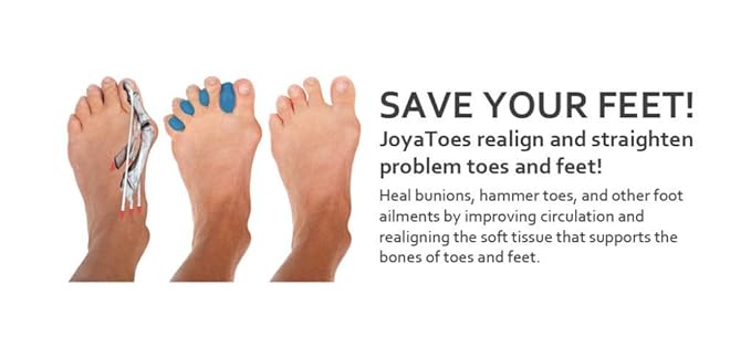 Toe Spreaders, Toe Stretcher & Toe Spacers. ToePal For Yoga. Instant Relief for Toes, Bunion Relief, Hammer Toes, 1 pair - Large Navy Blue