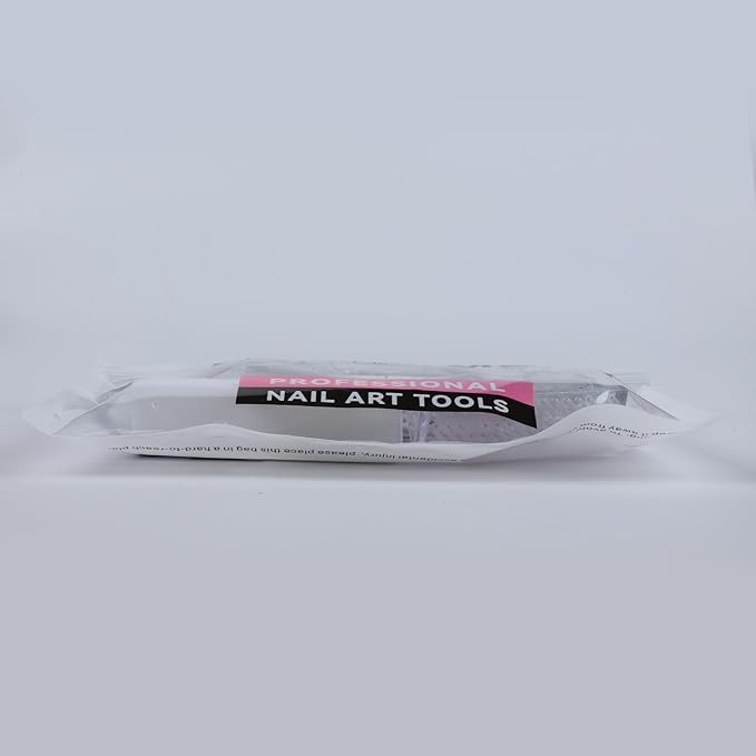 FANDAMEI Manicure Kit, Nail Files 100/180, Cuticle Nippers, Nail Buffer Block, Cuticle Pusher, Cuticle Peeler, Ingrown Toenail Tool, Toenail File, Nail Care Kit, Nail Tools for Manicure, White