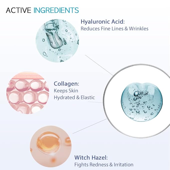 Hydrating Sheet Mask Starter Kit Variety Pack for Skin Care, Dry, Ance, Sensitive Skin, Korean Vegan Facial Sheet Mask for Men & Women, Collagen, Cica, Ceramide, Hyaluron, Retinol 5EA