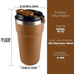 SPLMIFA Travel Coffee Mugs Leak-Proof, Reusable Coffee Cups - Image 4