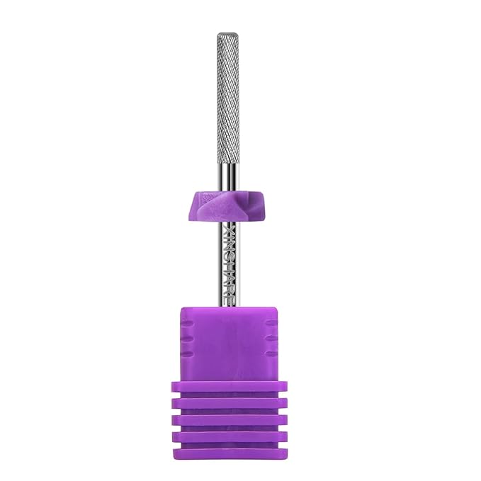 Nail Drill Bit 3/32 Inch Tungsten Carbide Professional Nature Nail Buffer Bit for Nail Cuticle Clean Manicure Pedicure Nail Efile Safety Gel Remover Home Salon Using,XXXF