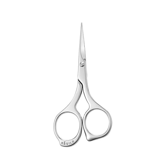 LIVINGO Nail Scissors - Precision Grooming Sharp Blade Pointed Tip Manicure Cuticle Trimming Fingernails, Toenails, Stainless Steel
