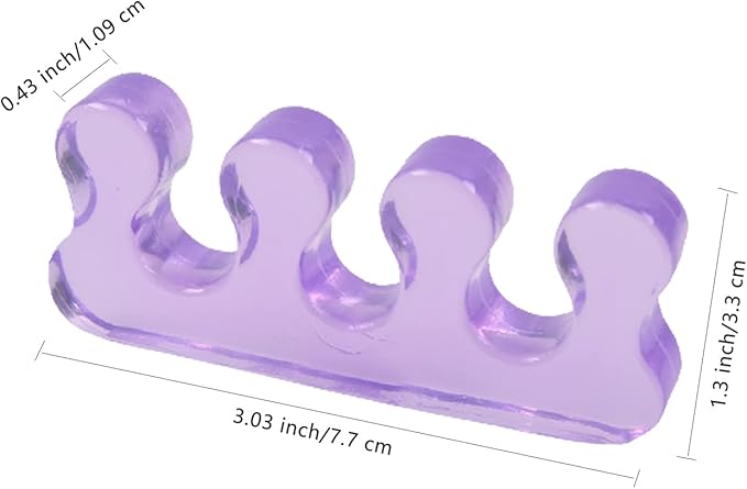 Toe Separators for Nail Polish, Toe Spacers Gel Toe Separator Toe Dividers Pedicure for Toenail Finger Tools 4 Colors IRCHLYN (4 Pairs)