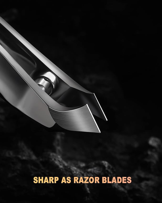 BEZOX Slim Cuticle Clipper with Pusher – 5mm Jaw Stainless Steel Manicure Tools Mini Cuticle Trimmer