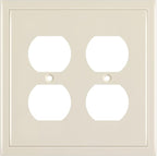 Modern Edge Decorative Wall Plate Switch Plate Outlet Cover, Durable Solid Zinc by HenneBery