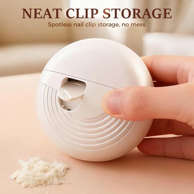 Electric Smart Nail Clippers for Adults Seniors, 2026 New 3 Speeds Power Automatic Nails Trimmer with Polisher, Light, Clip Storage, Rechargeable Toenail Clippers for Thick Toenails (1PC)