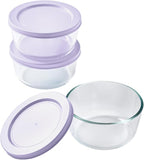 6-Piece Glass Food Storage Containers Set | 2-Cup, Leakproof | Microwave - Image 3