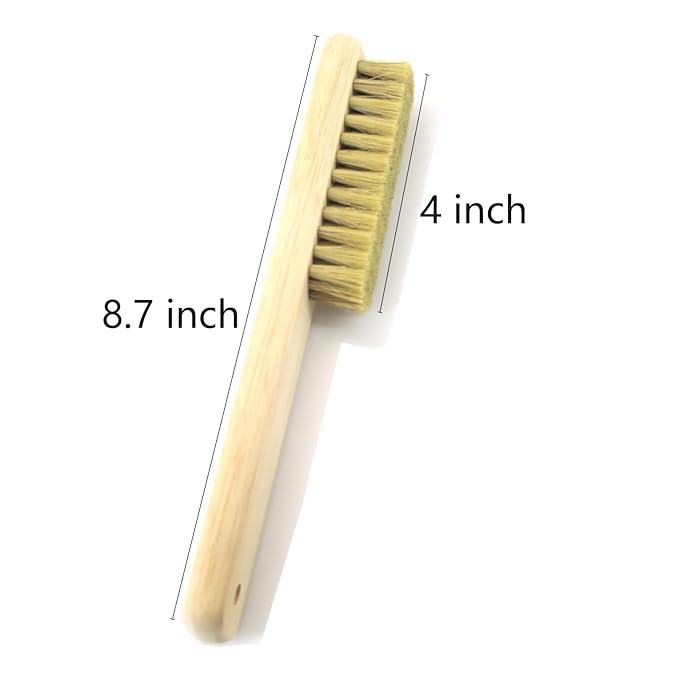 4 Pack Nail Brush for Cleaning Fingernails, Wooden Hand Fingernail Scrub Cleaning Brushes for Toes and Nails Cleaner, Pedicure Scrubbing Tool Kit for Men and Women