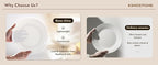 24pc Bone China Dinnerware Set - Image 6