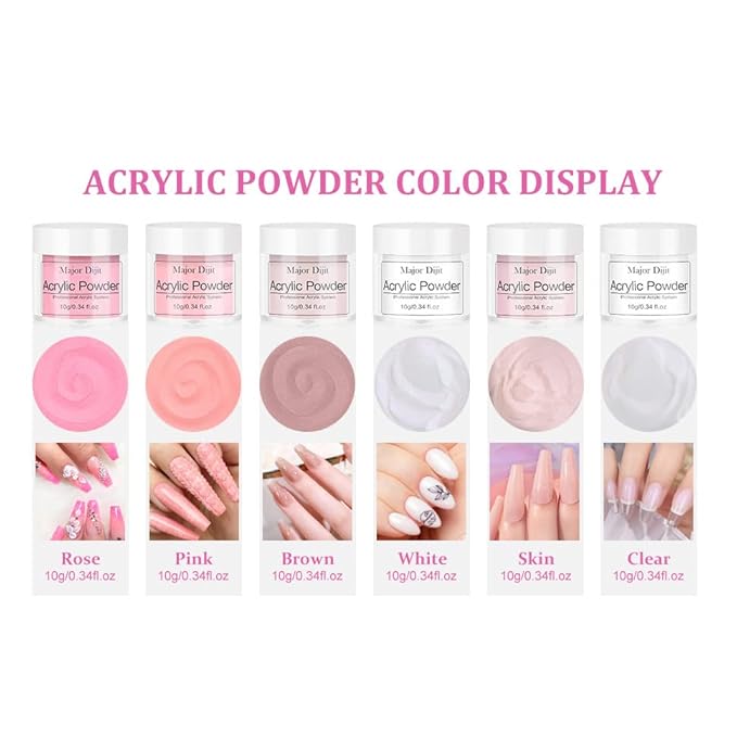 DouborQ Acrylic Nail Kit With Everything,Nail Drill,Acrylic Nail Powder Kit For Beginners