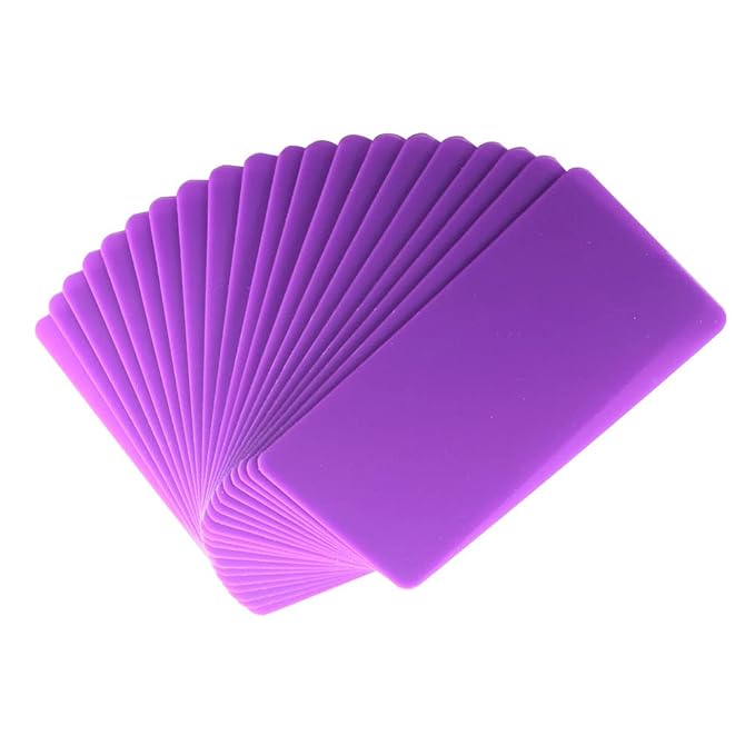 VNC 20Pcs 12X6cm Nail Art Soft Stamping Protective Shell Plastic Holder Stamper Rectangel Stamp Holder