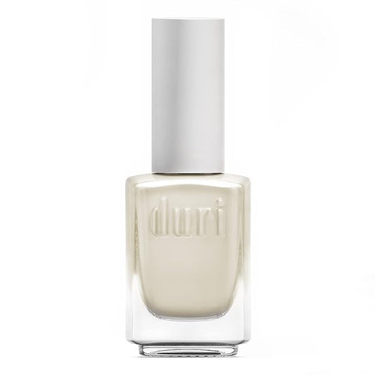 duri Nail Polish, 770 Dip My Toes, White Metallic Shimmer, Full Coverage, Shiny Finish, Fast Drying, Long Lasting, 0.45 Fl Oz