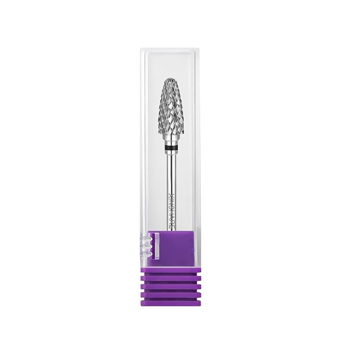 Nail Drill Bits 3/32" Carbide Professional Safety Tungsten Nail File Cone Drill Bit for Acrylic Nail Gel Cuticle cleaner Manicure Pedicure Nail Polishing, Beginner Salon, Extra Coarse
