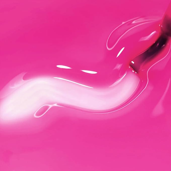 Imtiti Jelly Gel Nail Polish, Hot Pink Sheer Jelly Gel Polish Soak Off UV LED Nail Gel Polish Spring Summer Translucent Gel Polish Nail Art Manicure Salon DIY Design Gel Nail Kit 10ML