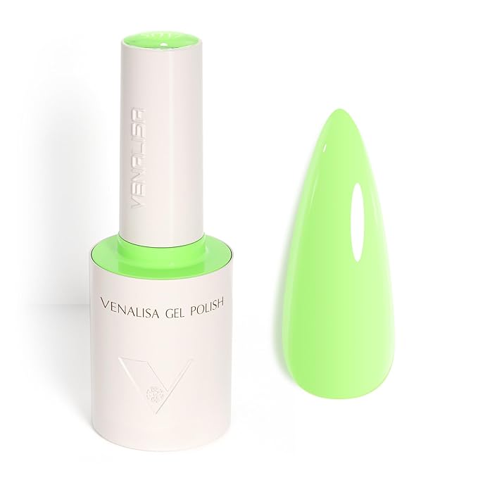 VENALISA Green Gel Nail Polish 1 Pcs 10ML Pastel Mint Green Gel Polish Soak Off Salon Manicure DIY at Home Nail Art For Girls Women