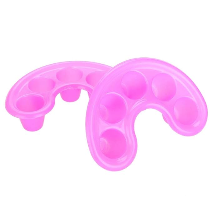 Nail Gel Removal Bowl 5pcs Nail UV Acrylic Gel Removal Bowl Five Holes Soak Off Finger Bowl Dishes Art Polishing Remover Manicure Spa Tool Nail Art Kit