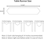 ARTABLE Burgundy Rectangle Fabric Table Runner Finished Edge 16 x 120 Inch | - Image 7