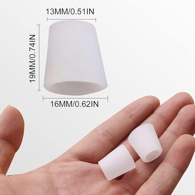 Silicone Toe Protection, 20 Pieces Toe Protection, Toe Tube, for Small Toes and Fingers, Blisters, Calluses, Reduce Rubbing, Relieve Pain.
