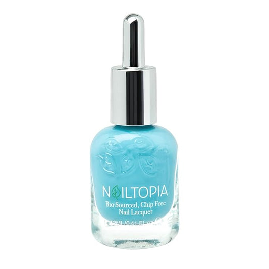 Nailtopia Bio-Sourced, Chip Free Nail Lacquer - All Natural, Strengthening Biotin and Superfood-Infused Polish - Chip Resistant Formula - Quick-Dry, Long Lasting Wear - Tropinail - 0.41 oz