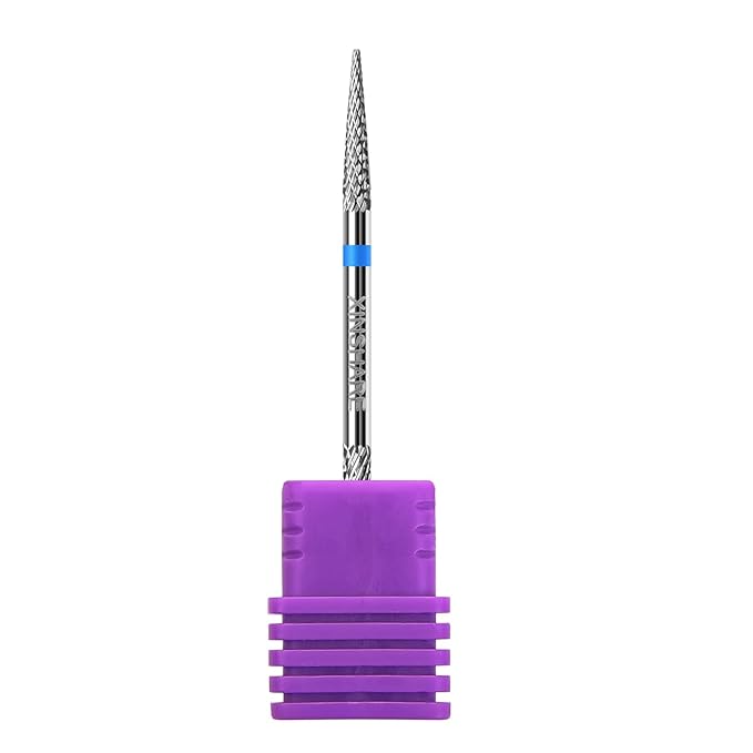 Multifunction Under Nail Drill Bit Double Ends Tungsten Carbide Sliver 3/32" Sharp Nail Gel Cuticle Remover Drill Bit for Nail Preparation Manicure Pedicure，Medium