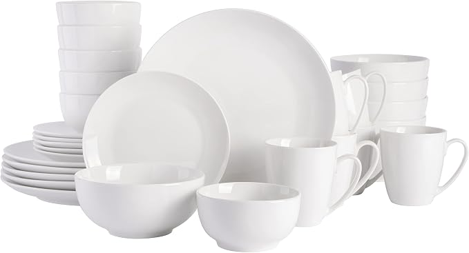 Gibson Home Ogalla 30-Piece Dinnerware Set – Porcelain, Chip & Scratch Resistant by GibsonHomewares