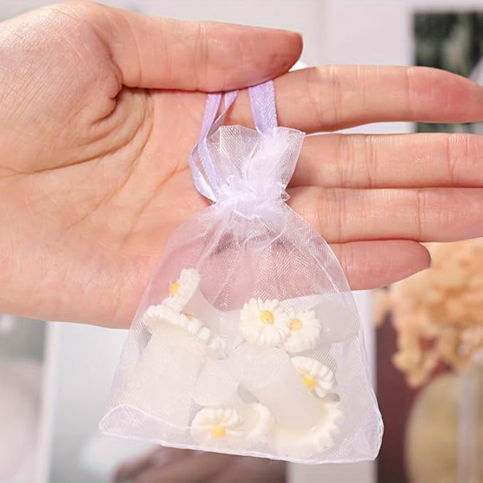 16pcs Silicone Toe Separators, Daisy Flower Toe Spacers Nail Art Tools Toe Nail Separator for Women Nail Art Pedicure Manicure
