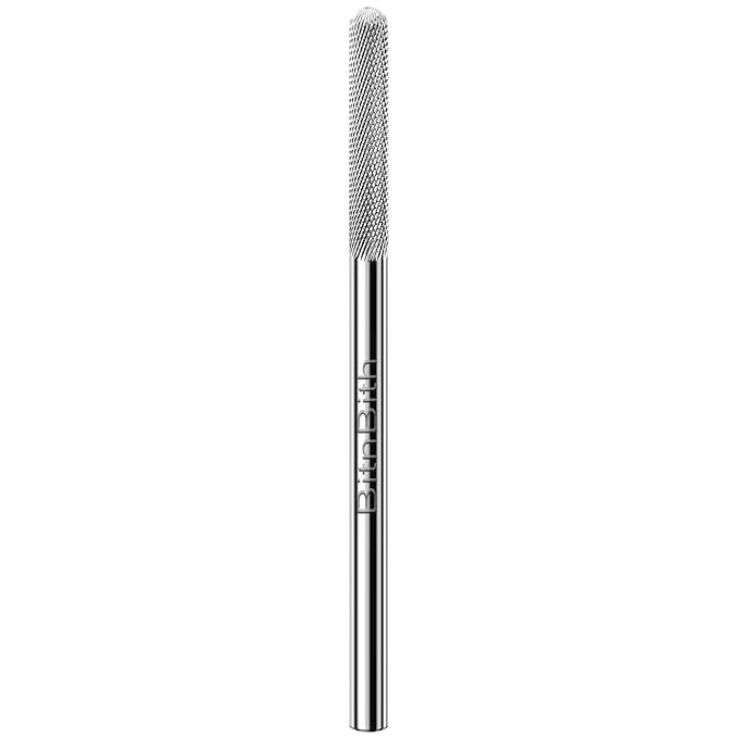 Nail Drill Bit Nature Nail Buffer Drill Bit 3/32",Professional Safety Carbide Nail Prepare Bit for Cuticle Dead Skin Cleaning Nail Bed File 2-Way Rotate for Manicure Home Salon,3XF-Round